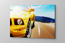 Obraz na stenu Žlté športové auto, yellow sport car
